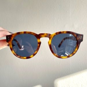 Peace Love World MIMI sunglasses round tortoise shell brown blue